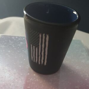 Black and Blue Shot Glass